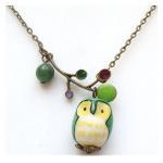 Antiqued Brass Leaf Jade P..