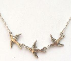 Silver Bird Necklace